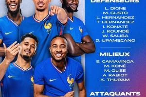 法国名单：姆巴佩领衔 埃基蒂克、科曼、恩昆库在列 马特塔首入选