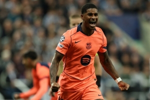 拉什福德参与巴萨本赛季前三粒欧冠进球：对阵纽卡2球和本场助攻