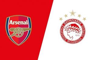 阿森纳vs奥林匹亚科斯首发：约克雷斯先发，萨卡、赖斯替补