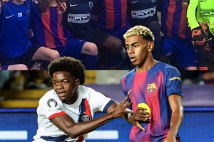 奇妙缘分！巴黎小将恩贾恩图曾与亚马尔在U10比赛交手