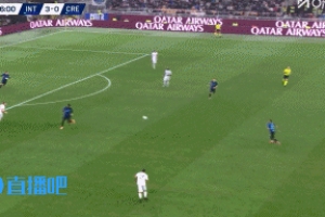 博尼杀疯了！再度助攻本场1射3传！巴雷拉破门国米3分钟2球