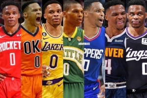 流浪双雄？威少近7个赛季效力7支球队 施罗德近9赛季11队！