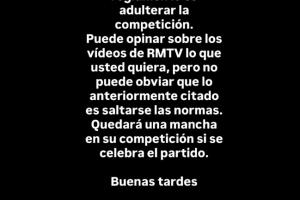 卡瓦哈尔回应特巴斯：随你怎么说皇马TV，但海外赛就是违反规则