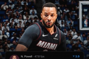 鲍威尔热火首秀砍下28分 创队史2010年詹姆斯以来首秀最高分