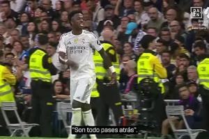 火力全开！维尼修斯赛中嘲讽亚马尔：只是回传就行