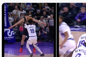 美网友：杨瀚森防挡拆简直任人宰割 真辣鸡&TM立刻滚出NBA