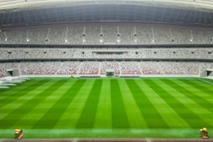 西安国际足球中心草皮已重新铺设，预期明年3月达国际赛事标准