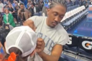 “内讧咯”🤣小球迷问何时复出？杰伦威：雷霆不让我打🤣