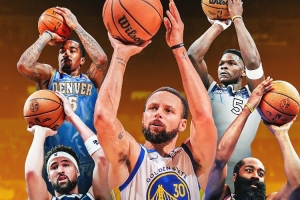 单场10+三分场次排行！库里27次断档领先 克莱9次排第二