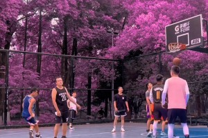 有一说一 这是全国最粉最美的篮球场之一？