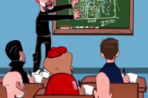 滕哈赫一如既往！外网动画恶搞：孔帕尼是瓜迪奥拉最出色的学生？