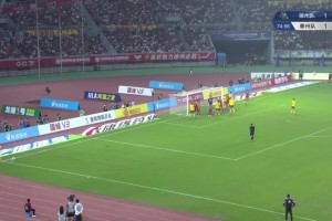 虽然没进，但是可以看出，徐州这个角球战术一定精心演练过