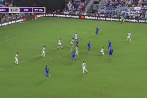 上帝视角！梅西一脚挑传禁区助攻蒙铁尔破门，生涯第397助🫢