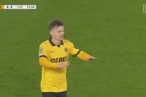 狼队再扳一球！沃尔费小角度打门得手！狼队2-3落后切尔西！